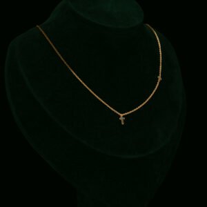 Ogrlica s prirodnim crnim dijamantima od 0.05 ct