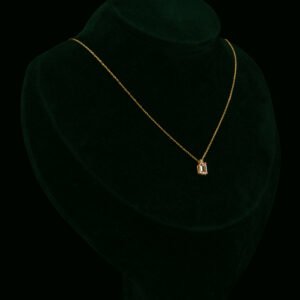 Ogrlica s prirodnim dijamantom i morganitom od 0.62 ct
