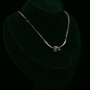 Ogrlica s prirodnim dijamantima i turmalinom od 1.00 ct