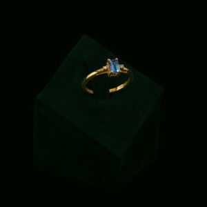 Prsten s prirodnim dijamantima i  tanzanitom od 0.60 ct