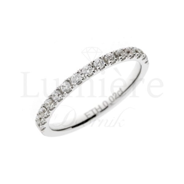 Prsten s laboratorijskim dijamantima 15x0.02 ct