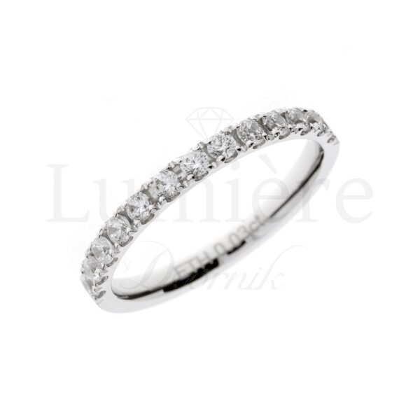 Prsten s laboratorijskim dijamantima 13x0.03 ct