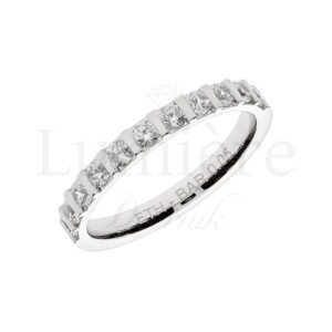 Prsten s laboratorijskim dijamantima 12x0.05 ct