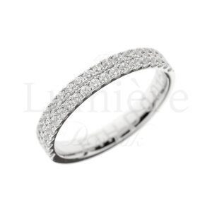 Prsten s laboratorijskim dijamantima 40x0.015 ct