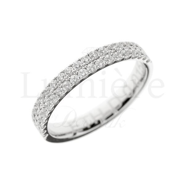 Prsten s laboratorijskim dijamantima 40x0.015 ct
