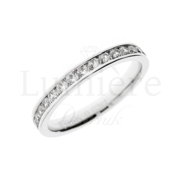 Prsten s laboratorijskim dijamantima 15x0.03 ct