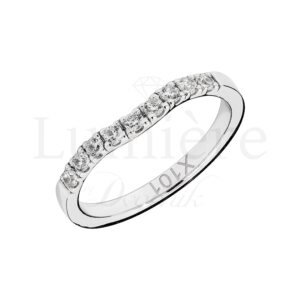 Prsten s laboratorijskim dijamantima 9x0.03ct