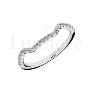 Prsten s laboratorijskim dijamantima 19x0.008 ct