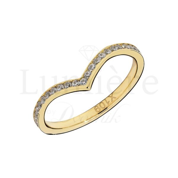 Prsten s laboratorijskim dijamantima 23x0.008 ct