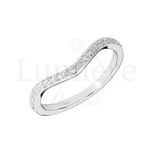 Prsten s laboratorijskim dijamantima 19x0.015 ct