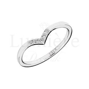 Prsten s laboratorijskim dijamantima 5x0.01 ct